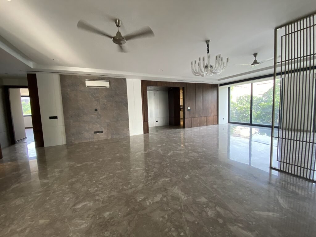 Luxury living room in 3150 sq ft builder floor at Emerald Hills Sector 65 Gurgaon