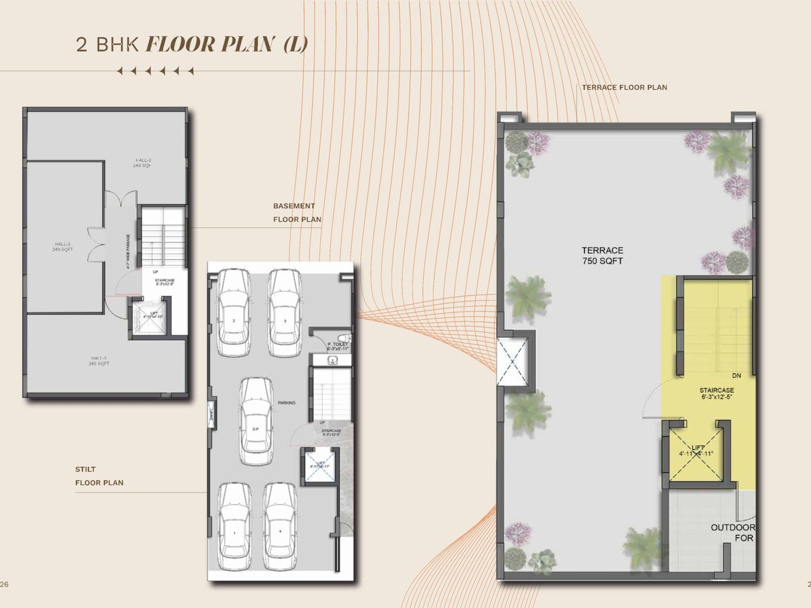 Prime Developments Gurgaon - 2 BHK Floor Plan
